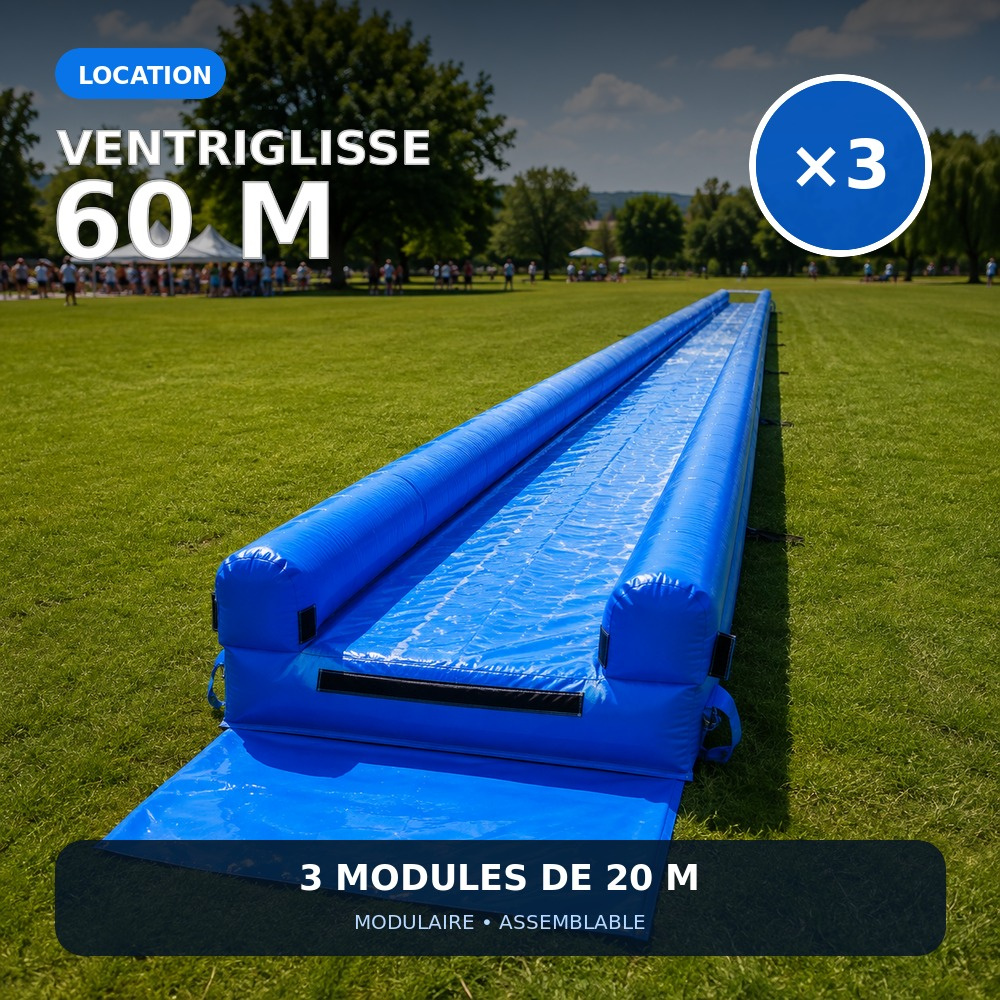 Location + Livraison partout en France - Ventriglisse 60m ventriglisse-location-60m-x3