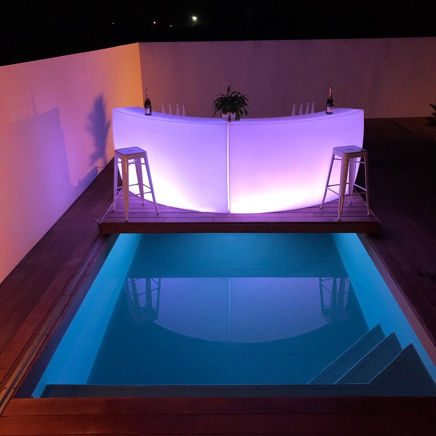 Bar arrondi lumineux